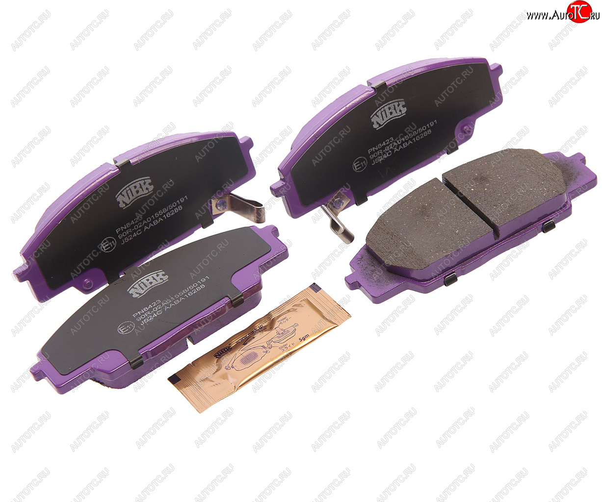 2 869 р. Колодки тормозные передние (4шт.) NIBK Honda Civic ES седан дорестайлинг (2000-2003)  с доставкой в г. Чебоксары