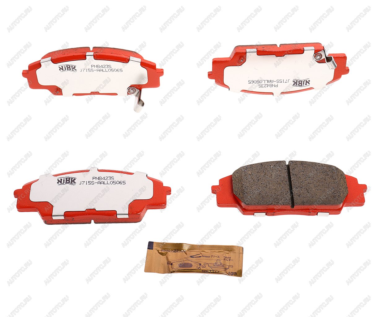 9 549 р. Колодки тормозные передние (4шт.) NIBK Honda Civic ES седан дорестайлинг (2000-2003)  с доставкой в г. Чебоксары