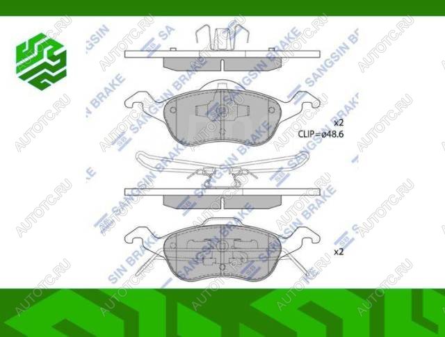 2 459 р. Колодки тормозные передние (4шт.) SANGSIN Ford Focus 1 хэтчбэк 5 дв. дорестайлинг (1998-2002)  с доставкой в г. Чебоксары