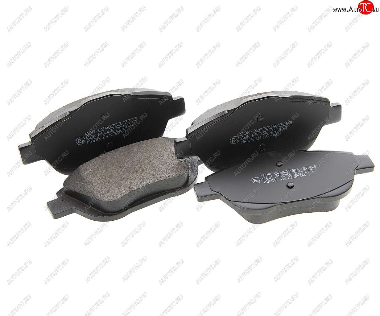 2 159 р. Колодки тормозные передние (4шт.) SANGSIN CITROEN C3 дорестайлинг (2009-2015)  с доставкой в г. Чебоксары