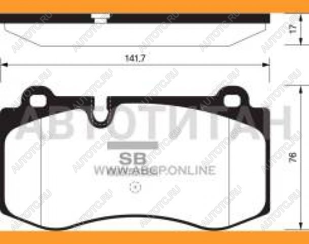2 789 р. Колодки тормозные передние (4шт.) SANGSIN Mercedes-Benz E-Class W211 дорестайлинг седан (2002-2006)  с доставкой в г. Чебоксары