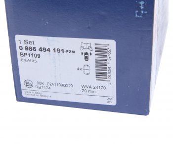 6 099 р. Колодки тормозные передние (4шт.) BOSCH BMW X5 E70 дорестайлинг (2006-2010)  с доставкой в г. Чебоксары. Увеличить фотографию 4