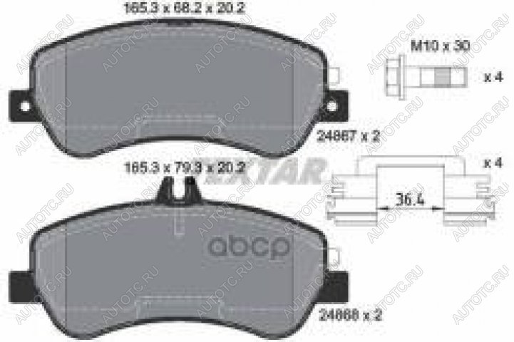 5 549 р. Колодки тормозные передние (4шт.) TEXTAR Mercedes-Benz GLK class X204 дорестайлинг (2008-2012)  с доставкой в г. Чебоксары