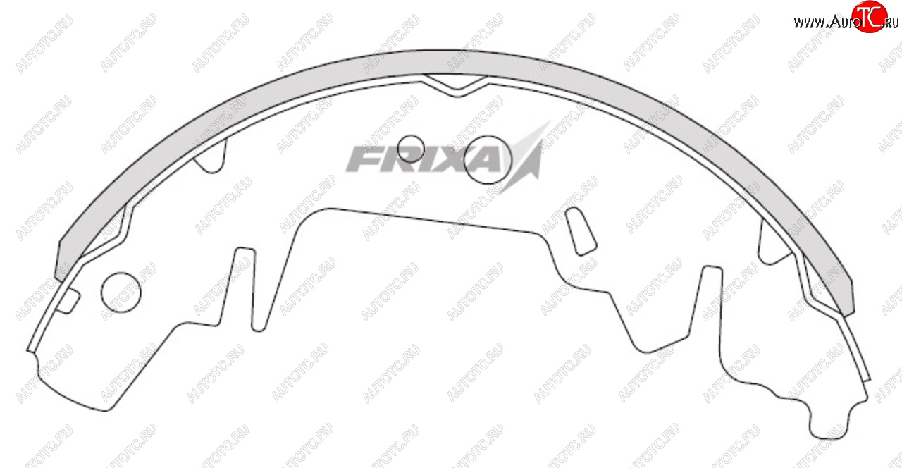 1 499 р. Колодки тормозные задние барабанные HANKOOK FRIXA KIA Carnival UP,GQ минивэн рестайлинг (2002-2006)  с доставкой в г. Чебоксары