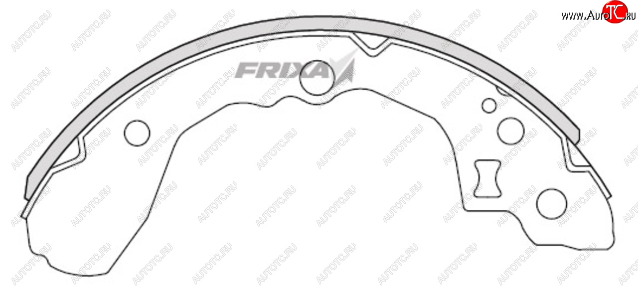 939 р. Колодки тормозные задние барабанные (4шт.) HANKOOK FRIXA KIA Rio 2 JB дорестайлинг, хэтчбэк 5 дв. (2005-2009)  с доставкой в г. Чебоксары