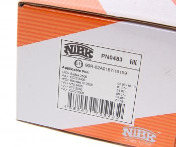 4 799 р. Колодки тормозные передние (4шт.) NIBK Volvo V70 (2001-2007)  с доставкой в г. Чебоксары. Увеличить фотографию 3