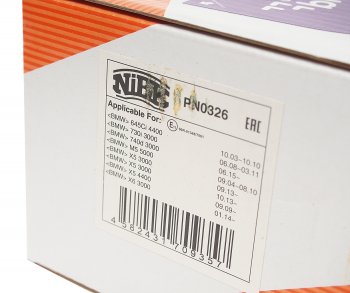 3 999 р. Колодки тормозные задние (4шт.) NIBK BMW X6 E71 рестайлинг (2012-2014)  с доставкой в г. Чебоксары. Увеличить фотографию 3