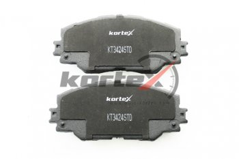 2 199 р. Колодки тормозные передние (4шт.) KORTEX Toyota RAV4 XA50 5 дв. дорестайлинг (2018-2025)  с доставкой в г. Чебоксары. Увеличить фотографию 3