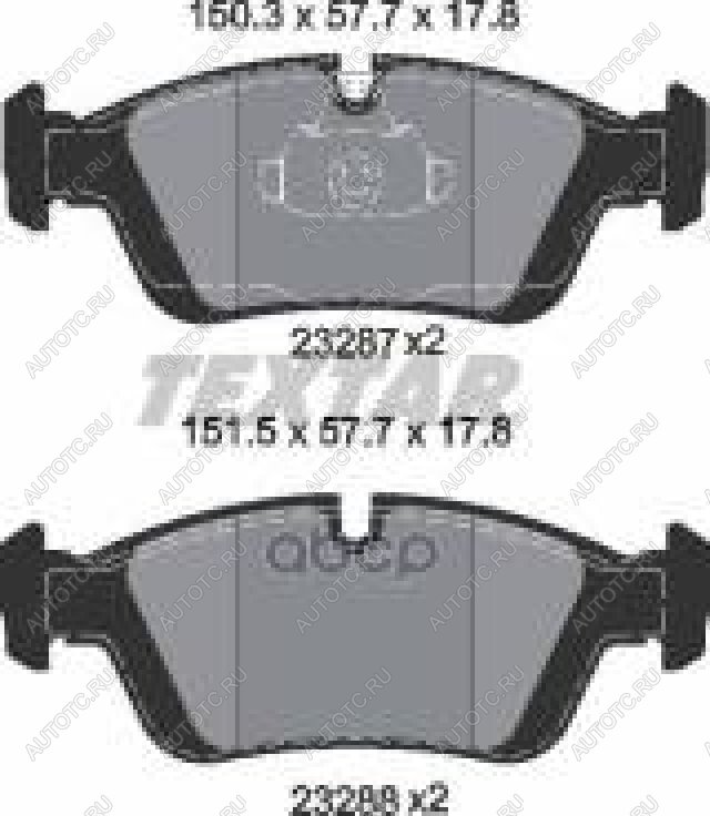 3 249 р. Колодки тормозные передние (4шт.) TEXTAR BMW Z4 E85 (2002-2008)  с доставкой в г. Чебоксары