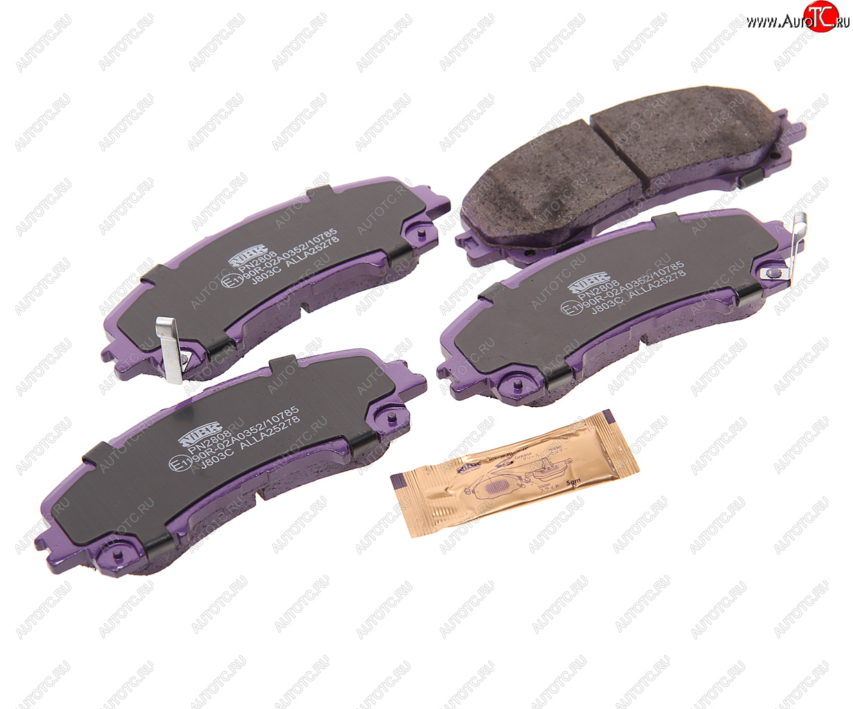 4 399 р. Колодки тормозные передние (4шт.) NIBK INFINITI Q50 V37 дорестайлинг (2013-2017)  с доставкой в г. Чебоксары