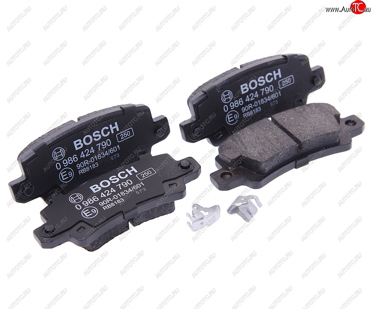 1 399 р. Колодки тормозные задние (4шт.) BOSCH Toyota Corolla E120 универсал рестайлинг (2004-2007)  с доставкой в г. Чебоксары
