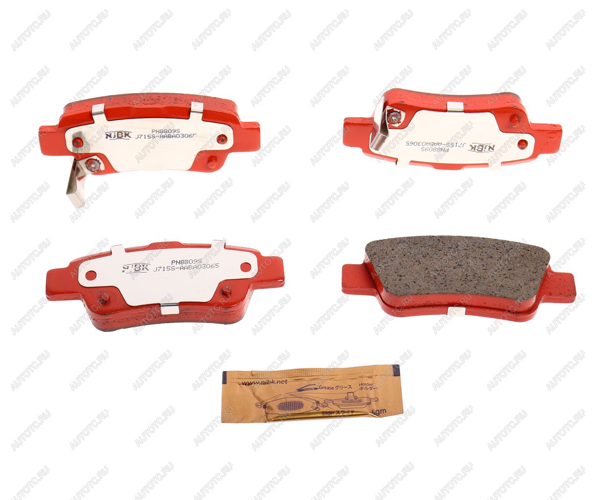 3 699 р. Колодки тормозные задние Sport (4шт.) NIBK Honda CR-V RE1,RE2,RE3,RE4,RE5,RE7 дорестайлинг (2007-2010)  с доставкой в г. Чебоксары