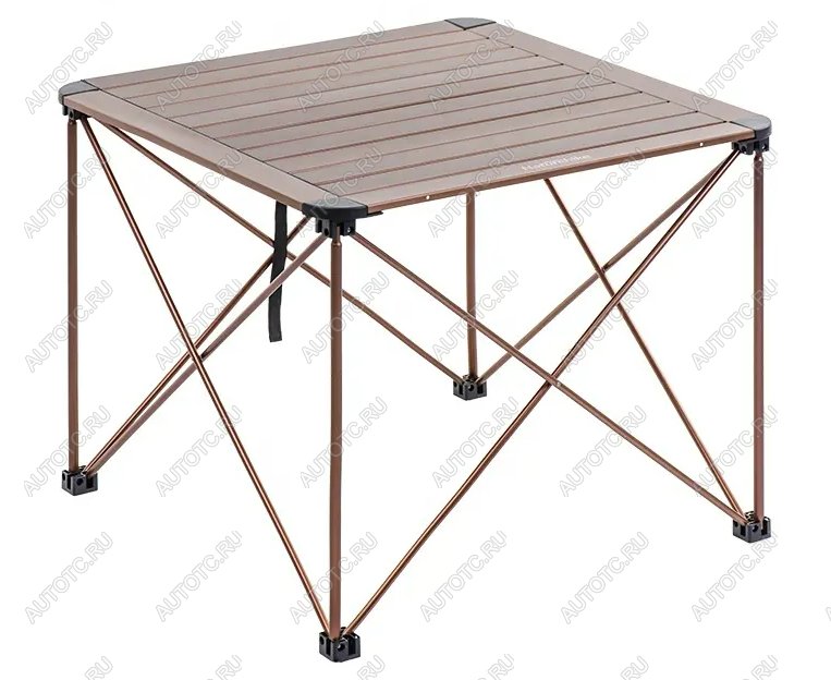 3 699 р. Стол туристический Naturehike алюминиевый, 69,5х69,5х56 см, складной, золотистый (уценка)  nh16z016-l-bch_u  с доставкой в г. Чебоксары