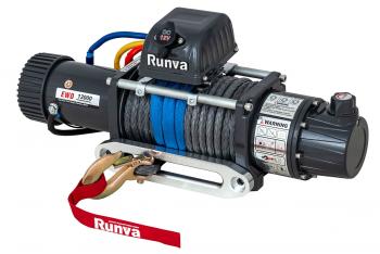 77 999 р. Лебёдка электрическая двухскоростная 12V Runva 12000 lbs 5443 кг (синтетический трос)  ewd12000ssr  с доставкой в г. Чебоксары. Увеличить фотографию 5