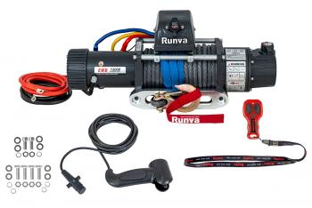 77 999 р. Лебёдка электрическая двухскоростная 12V Runva 12000 lbs 5443 кг (синтетический трос)  ewd12000ssr  с доставкой в г. Чебоксары. Увеличить фотографию 2