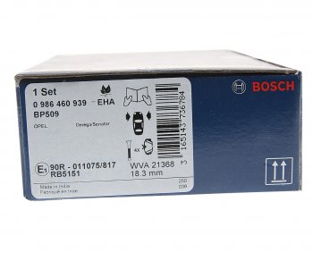 2 689 р. Колодки тормозные передние (4шт.) BOSCH Opel Omega B седан (1994-2004)  с доставкой в г. Чебоксары. Увеличить фотографию 3