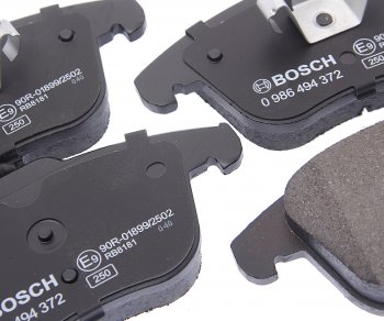 4 099 р. Колодки тормозные передние (4шт.) BOSCH Volkswagen Tiguan NF дорестайлинг (2006-2011)  с доставкой в г. Чебоксары. Увеличить фотографию 2