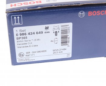 5 799 р. Колодки тормозные передние (4шт.) BOSCH Land Rover Discovery 4 L319 (2009-2016)  с доставкой в г. Чебоксары. Увеличить фотографию 4