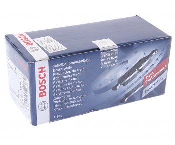 2 599 р. Колодки тормозные передние (4шт.) BOSCH Mazda 3/Axela BM дорестайлинг седан (2013-2016)  с доставкой в г. Чебоксары. Увеличить фотографию 3