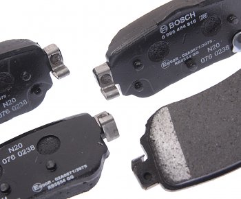 1 999 р. Колодки тормозные задние (4шт.) BOSCH Nissan Qashqai 2 J11 дорестайлинг (2013-2019)  с доставкой в г. Чебоксары. Увеличить фотографию 2