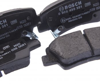 2 269 р. Колодки тормозные задние (4шт.) BOSCH Hyundai Sonata EF дорестайлинг (1998-2001)  с доставкой в г. Чебоксары. Увеличить фотографию 2