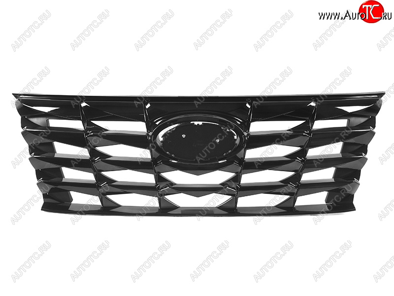 11 349 р. Решетка радиатора SAT Hyundai Tucson NX4 (2020-2022) (Черная)  с доставкой в г. Чебоксары