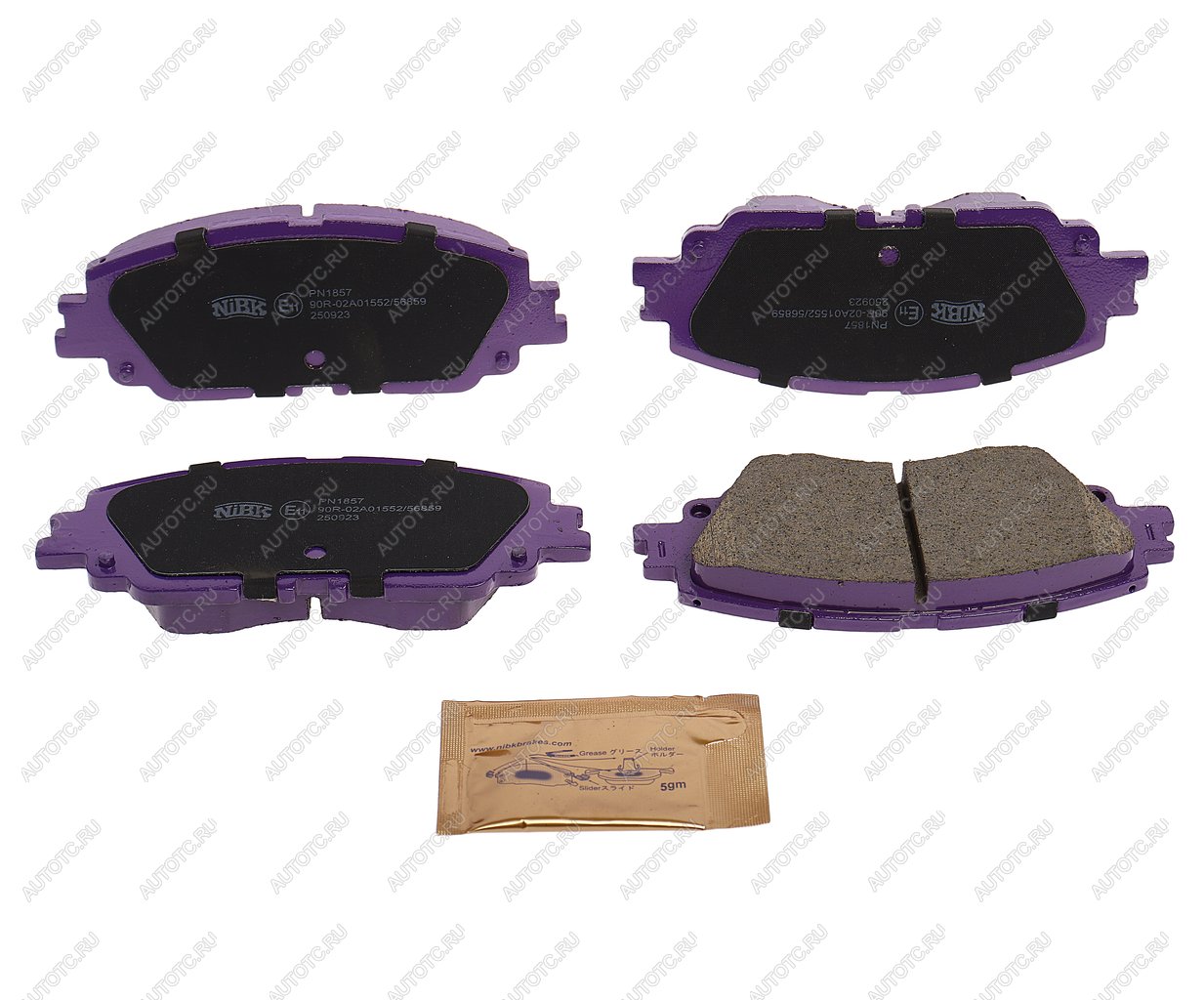 4 299 р. Колодки тормозные передние (4шт.) NIBK Toyota Camry XV40 дорестайлинг (2006-2008)  с доставкой в г. Чебоксары
