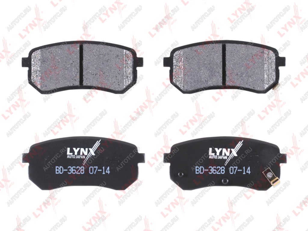 999 р. Колодки тормозные задние (4шт.) LYNX Hyundai Accent 3 MC седан (2005-2011)  с доставкой в г. Чебоксары
