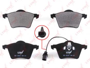 2 789 р. Колодки тормозные передние(4шт.) LYNX Volkswagen Sharan 7M9 1-ый рестайлинг (2000-2004)  с доставкой в г. Чебоксары. Увеличить фотографию 2