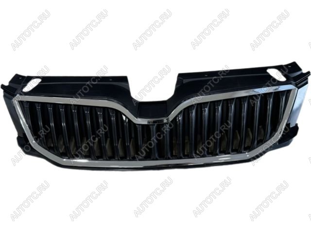 2 899 р. Решетка радиатора (пр-во Китай) BODYPARTS Skoda Octavia A7 дорестайлинг лифтбэк (2012-2017) (хром молдинг)  с доставкой в г. Чебоксары