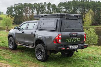271 309 р. Кунг алюминиевый с интегрированной палаткой PINGWEI для Toyota Hilux 2015+  c-0001-1  с доставкой в г. Чебоксары. Увеличить фотографию 6