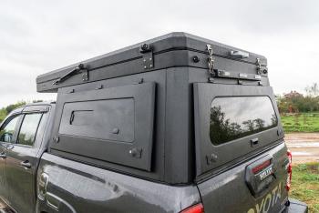271 309 р. Кунг алюминиевый с интегрированной палаткой PINGWEI для Toyota Hilux 2015+  c-0001-1  с доставкой в г. Чебоксары. Увеличить фотографию 8