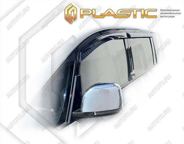 2 159 р. Дефлектор окон CA-Plastic Mitsubishi Delica D:5 1 рестайлинг (2018-2025) (Classic полупрозрачный)  с доставкой в г. Чебоксары