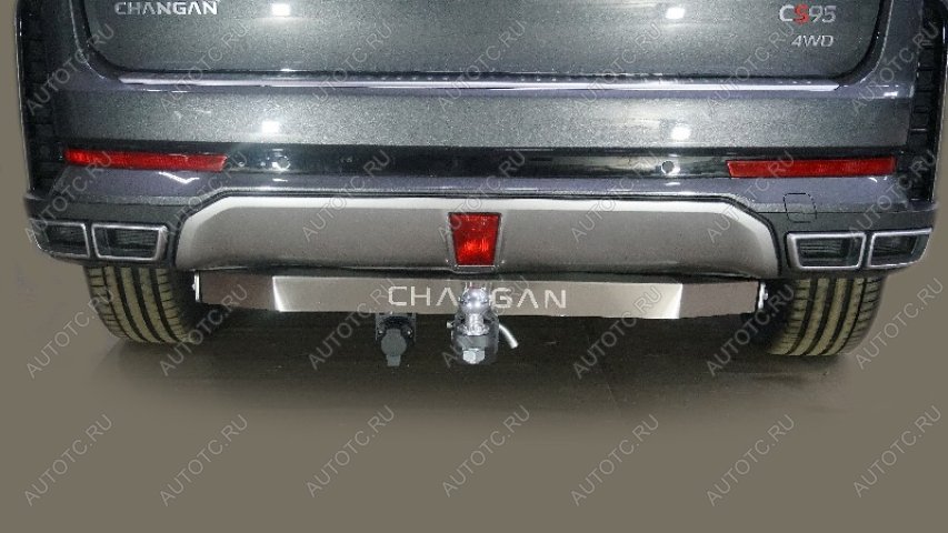 21 699 р. Фаркоп (тягово-сцепное устройство)(2.0L 4WD) ТСС Тюнинг Changan CS95 (2023-2025) (шар Е, нержавейка)  с доставкой в г. Чебоксары