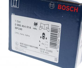 1 549 р. Колодки тормозные задние (4шт.) BOSCH Opel Zafira A (1999-2006)  с доставкой в г. Чебоксары. Увеличить фотографию 3