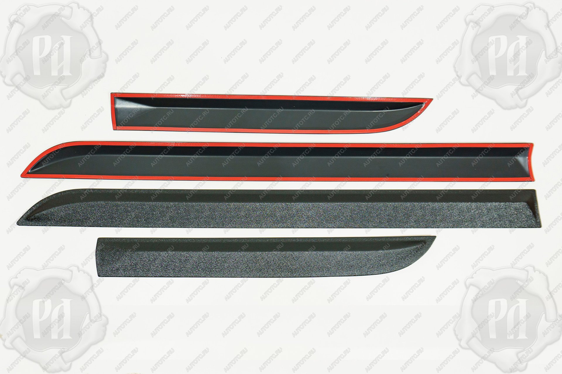 4 909 р. Молдинги на двери Русская Артель  Toyota Camry  XV40 (2006-2008) дорестайлинг (шагрень)  с доставкой в г. Чебоксары