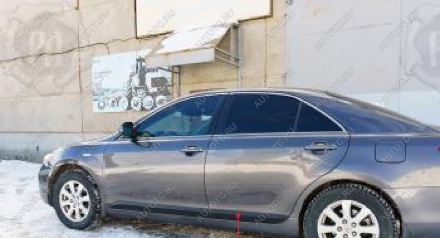 1 569 р. Молдинг двери передний левый Русская Артель  Toyota Camry  XV40 (2006-2008) дорестайлинг (глянец под покраску)  с доставкой в г. Чебоксары