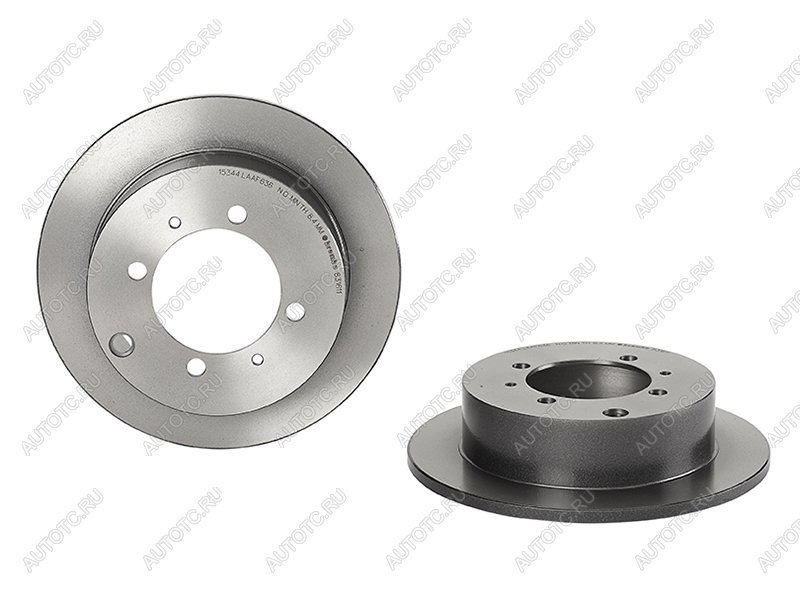 6 099 р. Диск тормозной задний Ø262 BREMBO Mitsubishi Galant 8  дорестайлинг седан (1996-1998)  с доставкой в г. Чебоксары