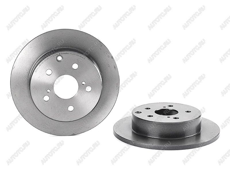 7 399 р. Диск тормозной задний Ø281 BREMBO Toyota RAV4 XA30 5 дв. удлиненный дорестайлинг (2003-2008)  с доставкой в г. Чебоксары