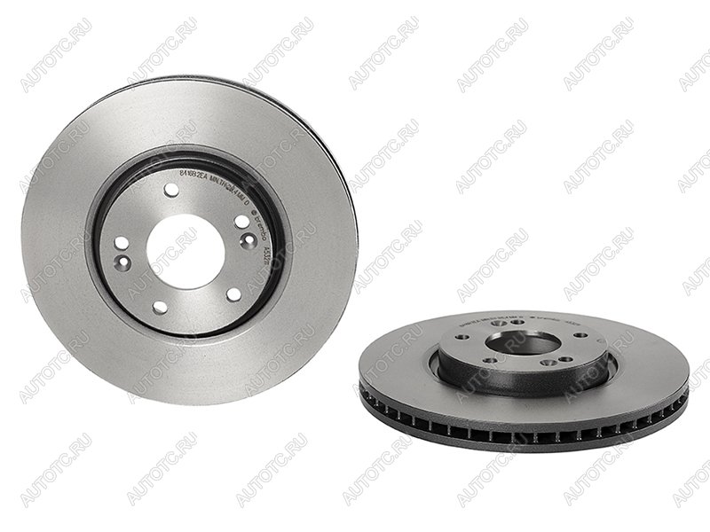 11 699 р. Диск тормозной передний Ø290 BREMBO Hyundai Creta SU (2020-2022)  с доставкой в г. Чебоксары