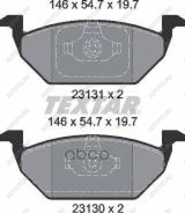 3 199 р. Колодки тормозные передние (4шт.) TEXTAR Skoda Octavia A7 дорестайлинг лифтбэк (2012-2017)  с доставкой в г. Чебоксары