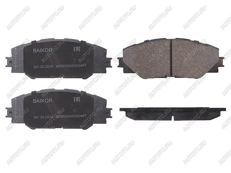 1 249 р. Колодки тормозные передние BAIKOR Toyota RAV4 XA30 5 дв. удлиненный дорестайлинг (2003-2008)  с доставкой в г. Чебоксары