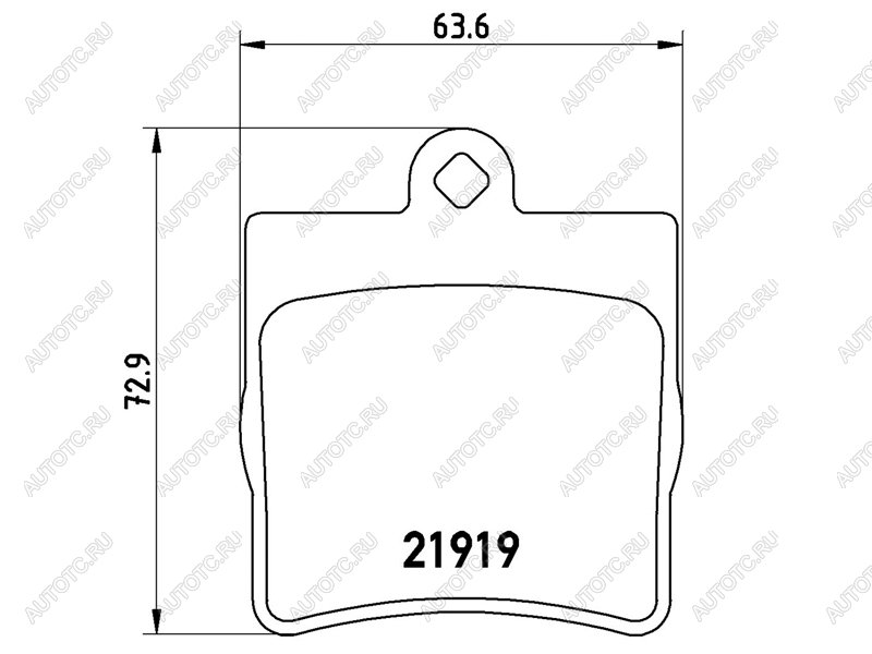 3 299 р. Колодки тормозные задние BAIKOR Mercedes-Benz C-Class W203 дорестайлинг седан (2000-2004)  с доставкой в г. Чебоксары