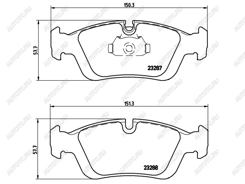 3 269 р. Колодки тормозные передние BREMBO BMW 3 серия E36 седан (1990-2000)  с доставкой в г. Чебоксары