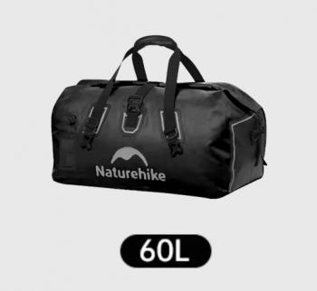 6 399 р. Гермосумка Naturehike 60 л ПВХ (черная)  cnk2450xb015-60b  с доставкой в г. Чебоксары. Увеличить фотографию 3