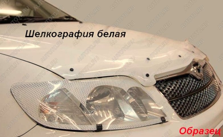 2 399 р. Защита фар CA-Plastic Lexus RX300 XU30 дорестайлинг (2003-2006) (серия Шелкография белая)  с доставкой в г. Чебоксары