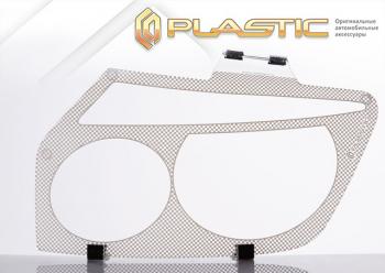 2 399 р. Защита фар CA-Plastic Lexus RX300 XU30 дорестайлинг (2003-2006) (серия Шелкография белая)  с доставкой в г. Чебоксары. Увеличить фотографию 2