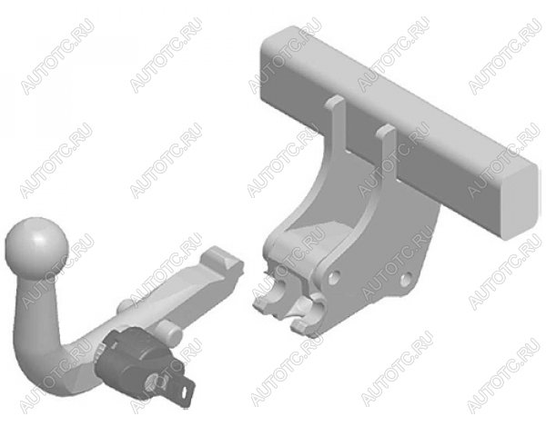 30 549 р. Фаркоп (быстросъемное крепление шара) Galia CITROEN C-crosser (2007-2012) (оцинкованный, шар А40H (AK4, W6, BMA))  с доставкой в г. Чебоксары