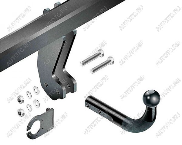 10 199 р. Фаркоп (с условно-съемным креплением шара на 2 болтах) Leader Plus Lexus RX 200T AL20 дорестайлинг (2015-2017) (стальной с порошковым покрытием, шар A (F20))  с доставкой в г. Чебоксары