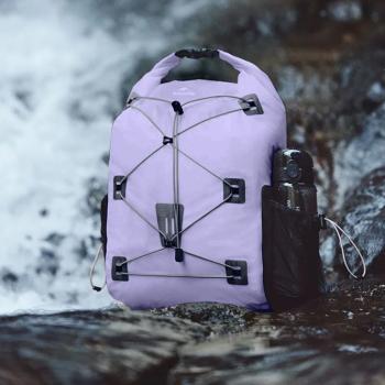 5 289 р. Рюкзак туристический Naturehike 18 л, ПВХ, фиолетовый  cnh22bb003-18vl  с доставкой в г. Чебоксары. Увеличить фотографию 4